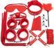 Набір аксесуарів BDSM JSY KB80608 Red 10 pcs - фото товару