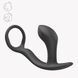 Анальна пробка з ерекційним кільцем Fun Factory Bootie Ring Black 2,8 см чорна - фото товару