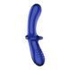 Скляний ділдо Satisfyer Double Crystal light blue - фото товару