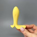 Анальная смарт-вибропробка Satisfyer Intensity Plug Gold золотистая 2,5 см - фото