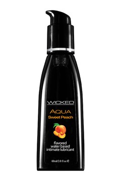 WICKED AQUA Sweet Peach - смазка для орального секса со вкусом персика - 60 мл - фото