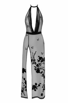 Сукня Noir Handmade F312 Divinity long flocked mesh dress with open back S