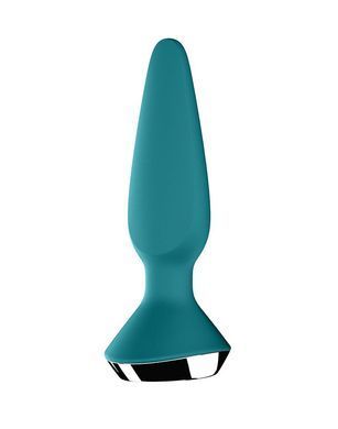 Анальна смарт-вібропробка Satisfyer Plug-ilicious 1 Petrol 2,8 см - фото