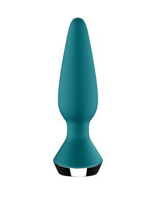 Анальна смарт-вібропробка Satisfyer Plug-ilicious 1 Petrol 2,8 см - фото