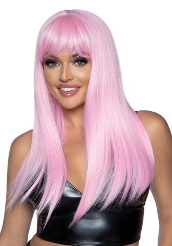 Парик Leg Avenue Long straight bang wig Pink