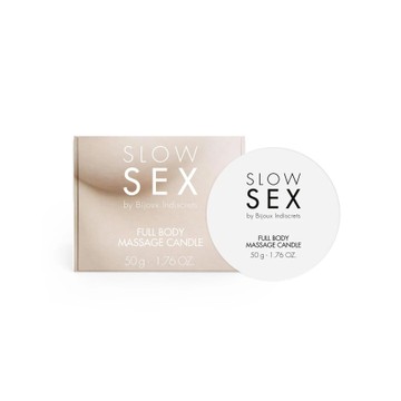 Масажна свічка для тіла Bijoux Indiscrets SLOW SEX Massage Candle (50 г) - фото