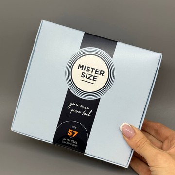 Презервативи Mister Size pure feel 57 (36 шт.) - фото