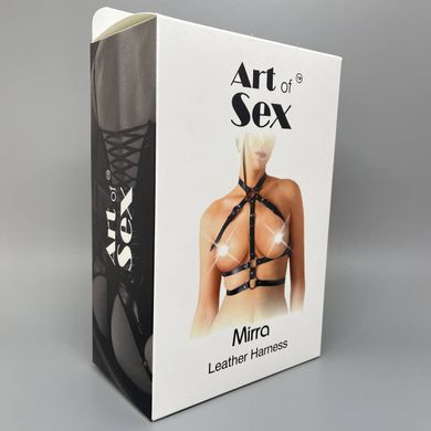 Портупея з натуральної шкіри Art of Sex Mirra XS-2XL чорна, Чорний