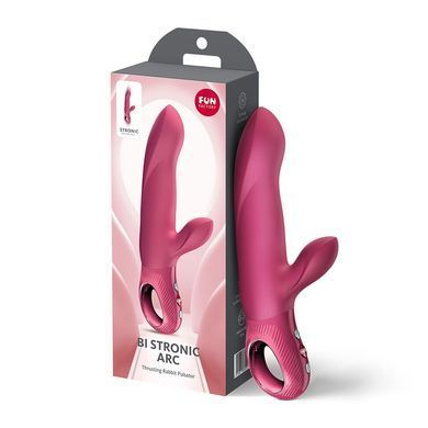 Пульсатор з вібрацією Fun Factory Bi Stronic Arc Raspberry малиновий (м'яте паковання) - фото