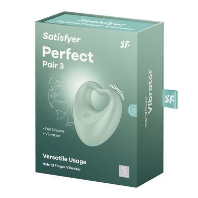 Пальчиковий вібратор та кільце для пеніса 2в1 Satisfyer Perfect Pair 3 - фото