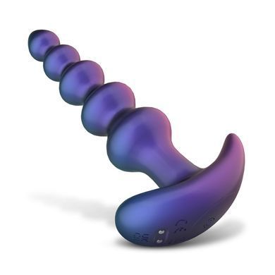 Анальні буси з вібрацією Hueman Galaxy Force Anal Beads 3,5 см - фото