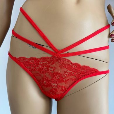 Трусики з відкритою попкою Fashion Secret Nadia Red S/M/L