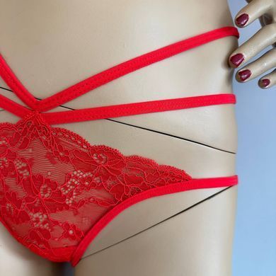 Трусики з відкритою попкою Fashion Secret Nadia Red S/M/L