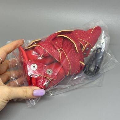 Двойной вибрострапон Fetish Tentation Vibrating StrapOn Double red - фото