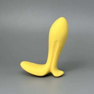 Анальна смарт-вібропробка Satisfyer Intensity Plug Gold золотиста 2,5 см - фото