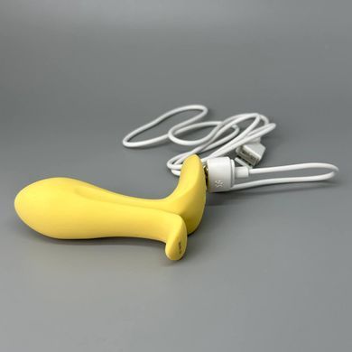 Анальна смарт-вібропробка Satisfyer Intensity Plug Gold золотиста 2,5 см - фото