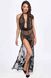 Сукня Noir Handmade F312 Divinity long flocked mesh dress with open back S