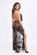 Сукня Noir Handmade F312 Divinity long flocked mesh dress with open back S