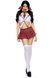 Эротический костюм школьницы Leg Avenue Miss Prep School XS Red
