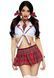 Эротический костюм школьницы Leg Avenue Miss Prep School XS Red