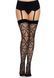 Чулки Leg Avenue Heart net thigh highs OS Black - фото товара