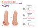 Насадка на член с отверстием для мошонки Kokos Nude Sleeve NS 005-L - фото товара