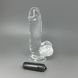 Фаллоимитатор ADDICTION Crystal Clear Dildo with Balls 6" (15,2 см) - фото товара