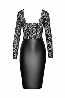 Платье Noir Handmade F295 Euphoria lace and wetlook midi dress S