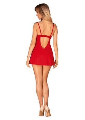 Сорочка и трусики Obsessive Ingridia chemise & thong XL/2XL