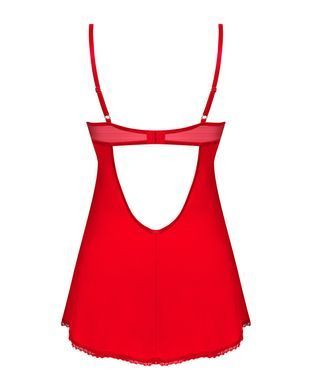 Сорочка и трусики Obsessive Ingridia chemise & thong XL/2XL