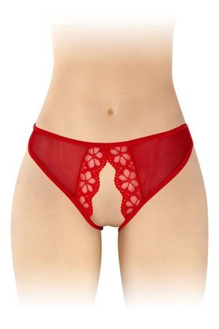 Трусики с доступом Fashion Secret Ambre Red красные