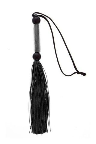 Флоггер Guilty Pleasure Silicone Flogger Whip Black 25,6 см - фото