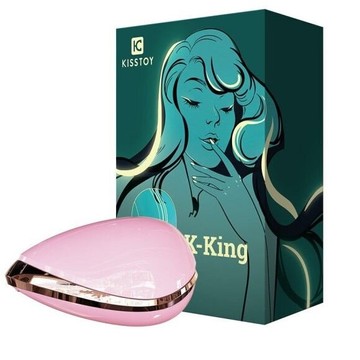 KissToy K-King - вакуумний кліторальний стимулятор Pink - фото