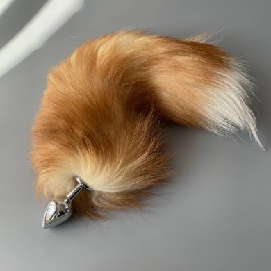 Анальна пробка з рудим хвостом Foxy fox (3,4 см) Art of Sex size M