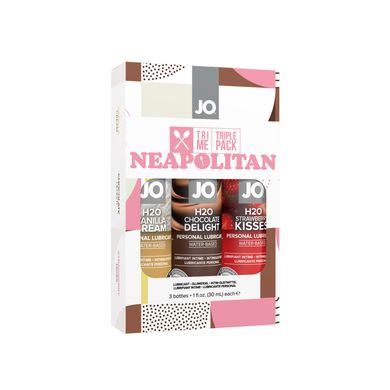 Оральна змазка System JO Neapolitan Limited Edition Tri-Me Triple Pack - асорті смаків - фото