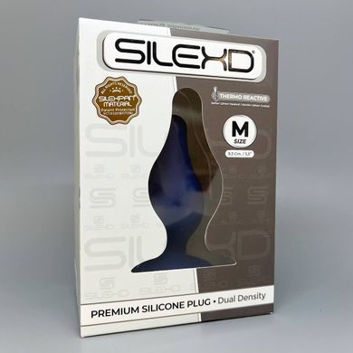 Анальна пробка SilexD Model 2 Blue size M (4 см) - фото