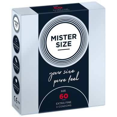 Презервативы Mister Size pure feel 60 (3 шт.) - фото