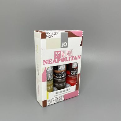 Оральная смазка System JO Neapolitan Limited Edition Tri-Me Triple Pack - ассорти вкусов - фото