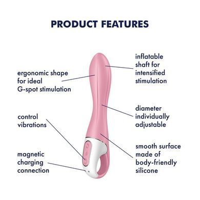 Satisfyer Air Pump Vibrator 2 вібратор для точки G (надувна головка) - фото