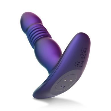 Анальна пробка з вібрацією та пульсацією Hueman Supernova Thrusting Buttplug 3 см - фото