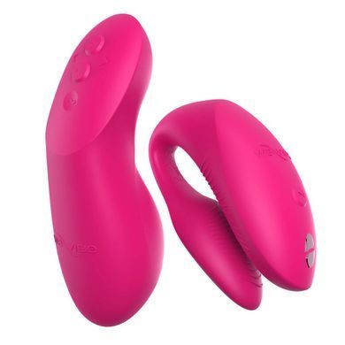 Смарт-вібратор для пар We-Vibe Chorus Pro Electric Pink рожевий - фото