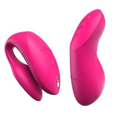 Смарт-вібратор для пар We-Vibe Chorus Pro Electric Pink рожевий - фото