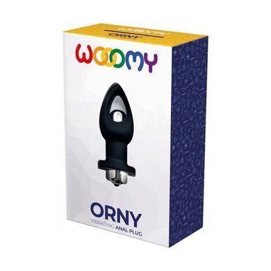 Анальная пробка со съемной вибропулей Wooomy Orny 3,6 см - фото