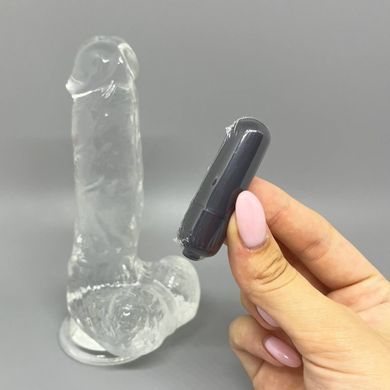 Фаллоимитатор ADDICTION Crystal Clear Dildo with Balls 7" (17,8 см) - фото
