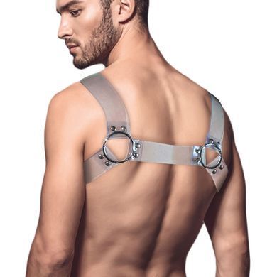 Мужская портупея Feral Feelings Bulldog Harness Trasparent