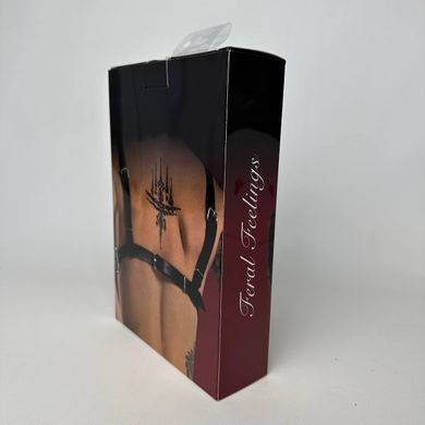 Ліф із натуральної шкіри Feral Feelings Bikini Top Black