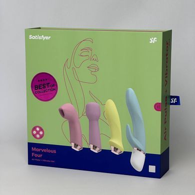 Satisfyer Marvelous Four  вибронабор 4в1 розовый
