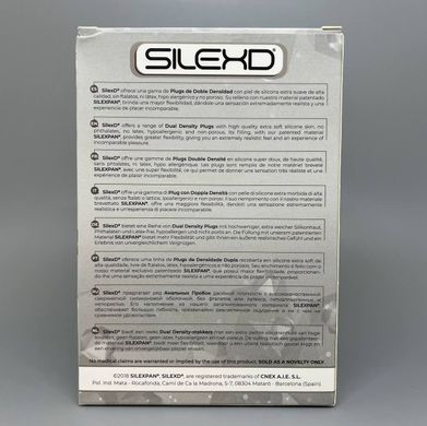 Анальна пробка SilexD Model 2 Blue size M (4 см) - фото