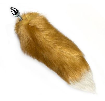 Анальна пробка з рудим хвостом Foxy fox (3,4 см) Art of Sex size M