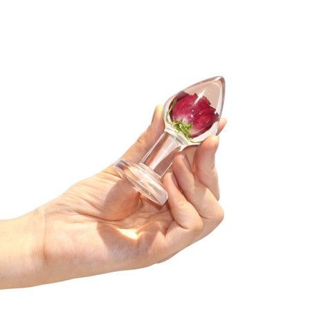 Анальна пробка з трояндою Loviss Rose Anal Plug 3,9 см - фото